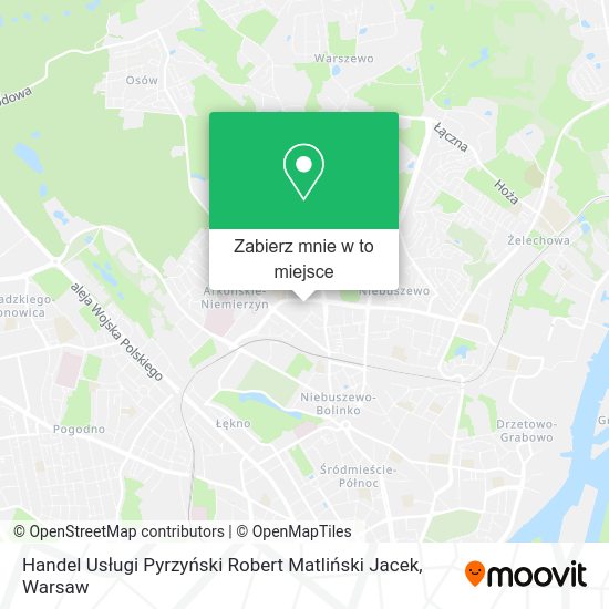 Mapa Handel Usługi Pyrzyński Robert Matliński Jacek