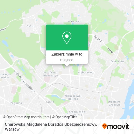 Mapa Charowska Magdalena Doradca Ubezpieczeniowy