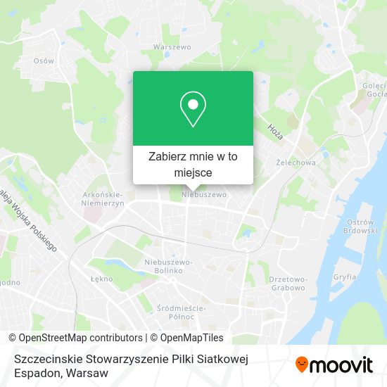 Mapa Szczecinskie Stowarzyszenie Pilki Siatkowej Espadon