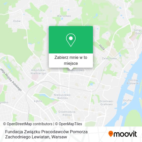 Mapa Fundacja Związku Pracodawców Pomorza Zachodniego Lewiatan