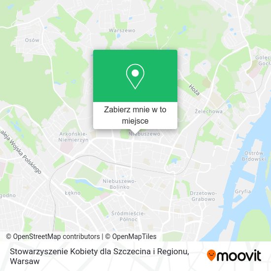 Mapa Stowarzyszenie Kobiety dla Szczecina i Regionu