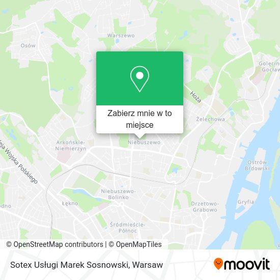 Mapa Sotex Usługi Marek Sosnowski