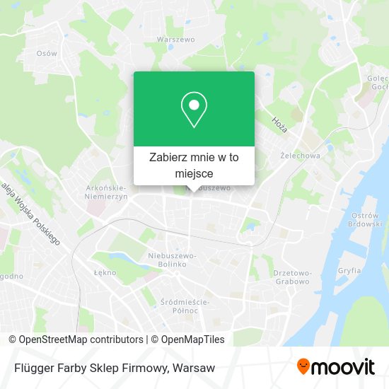 Mapa Flügger Farby Sklep Firmowy