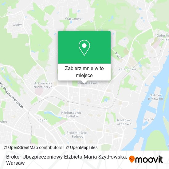 Mapa Broker Ubezpieczeniowy Elżbieta Maria Szydłowska