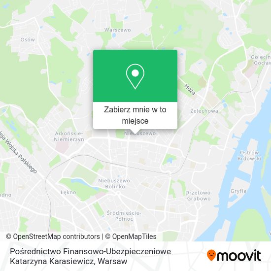 Mapa Pośrednictwo Finansowo-Ubezpieczeniowe Katarzyna Karasiewicz