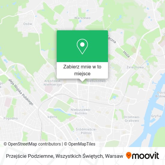 Mapa Przejście Podziemne, Wszystkich Świętych