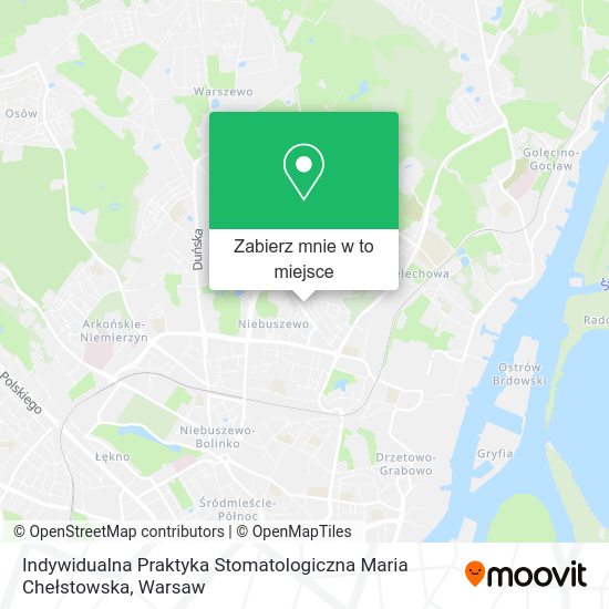 Mapa Indywidualna Praktyka Stomatologiczna Maria Chełstowska