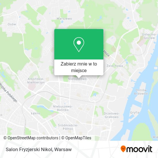 Mapa Salon Fryzjerski Nikol