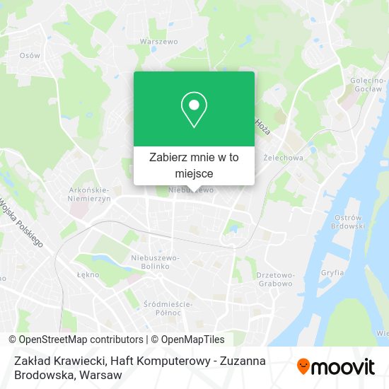 Mapa Zakład Krawiecki, Haft Komputerowy - Zuzanna Brodowska