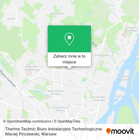 Mapa Thermo Technic Biuro Instalacyjno Technologiczne Maciej Pirczewski