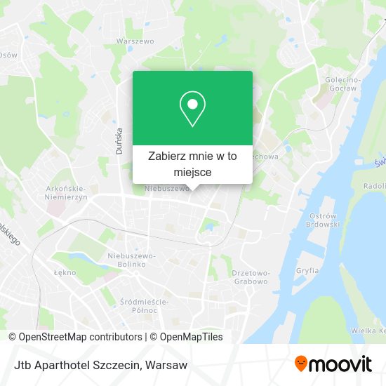 Mapa Jtb Aparthotel Szczecin