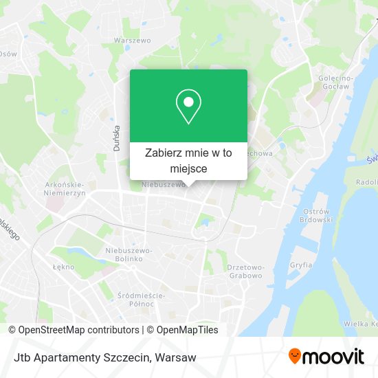 Mapa Jtb Apartamenty Szczecin