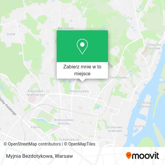 Mapa Myjnia Bezdotykowa