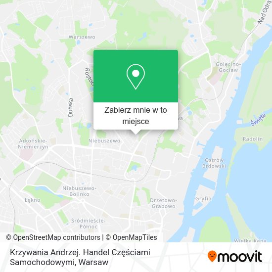 Mapa Krzywania Andrzej. Handel Częściami Samochodowymi