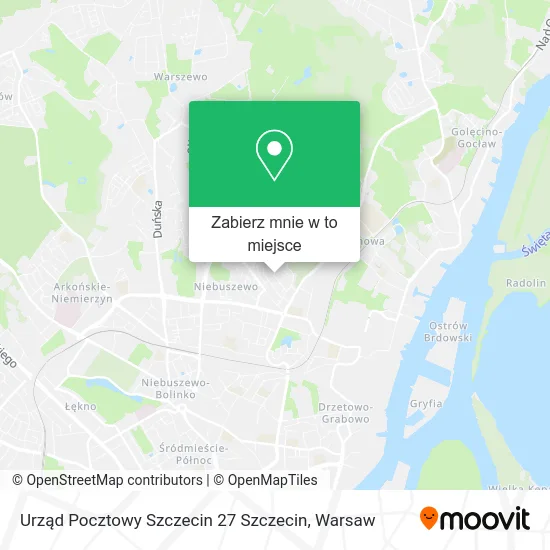 Mapa Urząd Pocztowy Szczecin 27 Szczecin
