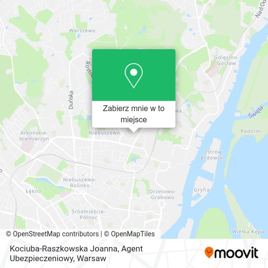 Mapa Kociuba-Raszkowska Joanna, Agent Ubezpieczeniowy