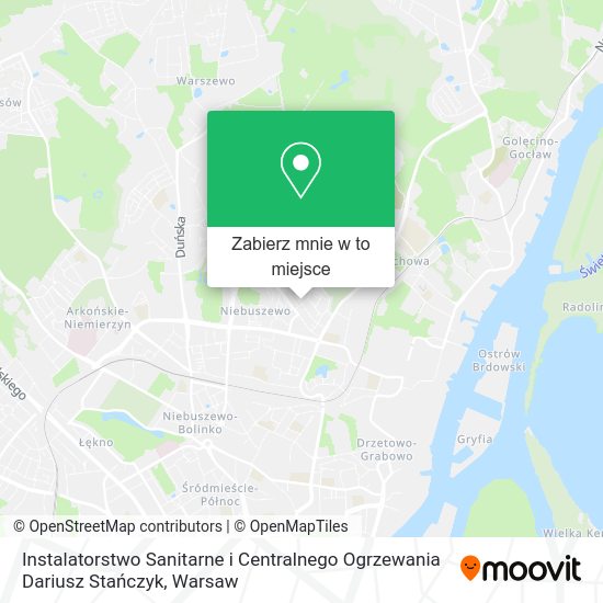 Mapa Instalatorstwo Sanitarne i Centralnego Ogrzewania Dariusz Stańczyk