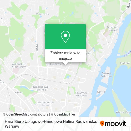 Mapa Hara Biuro Usługowo-Handlowe Halina Radwańska