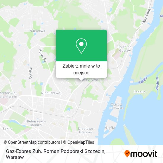 Mapa Gaz-Expres Zuh. Roman Podporski Szczecin