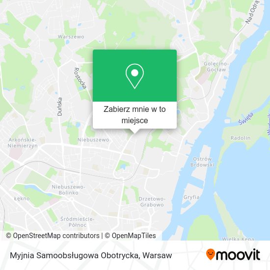 Mapa Myjnia Samoobsługowa Obotrycka