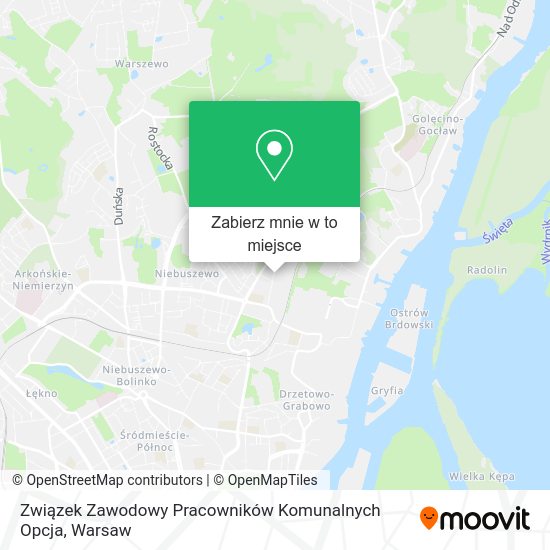 Mapa Związek Zawodowy Pracowników Komunalnych Opcja