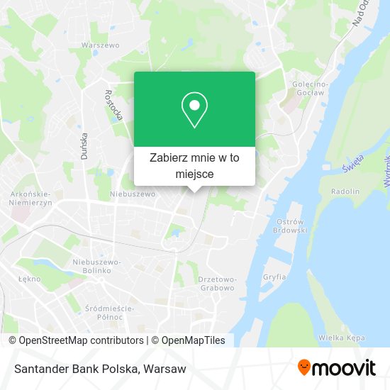 Mapa Santander Bank Polska