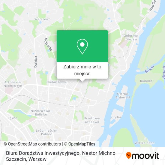 Mapa Biura Doradztwa Inwestycyjnego. Nestor Michno Szczecin