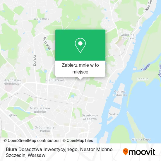 Mapa Biura Doradztwa Inwestycyjnego. Nestor Michno Szczecin