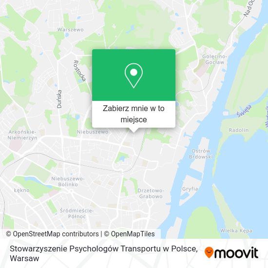 Mapa Stowarzyszenie Psychologów Transportu w Polsce