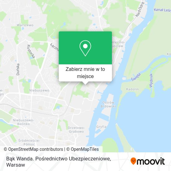 Mapa Bąk Wanda. Pośrednictwo Ubezpieczeniowe