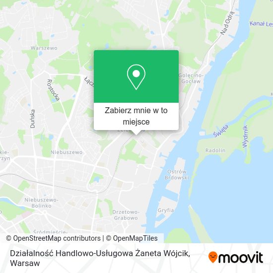 Mapa Działalność Handlowo-Usługowa Żaneta Wójcik