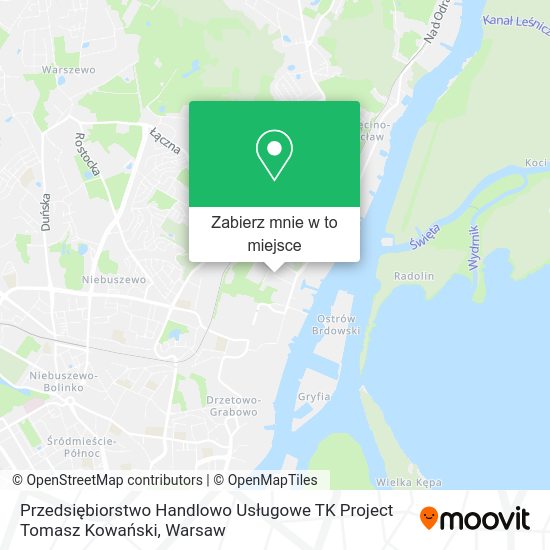 Mapa Przedsiębiorstwo Handlowo Usługowe TK Project Tomasz Kowański