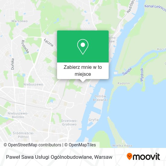 Mapa Paweł Sawa Usługi Ogólnobudowlane