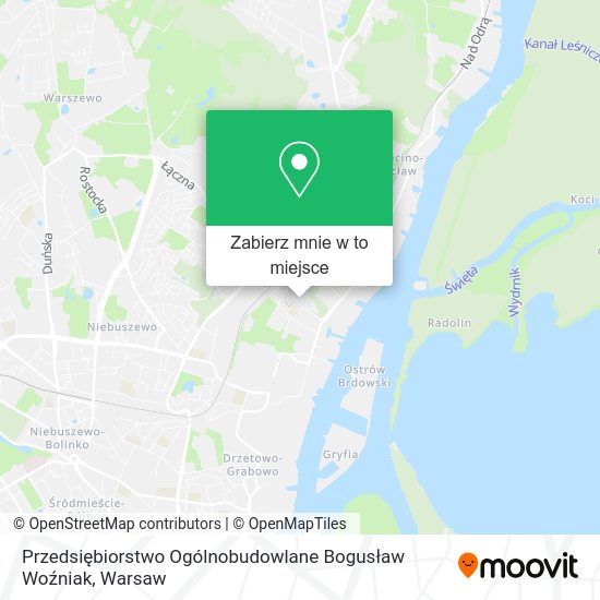 Mapa Przedsiębiorstwo Ogólnobudowlane Bogusław Woźniak