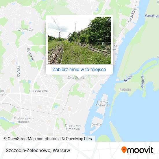 Mapa Szczecin-Żelechowo