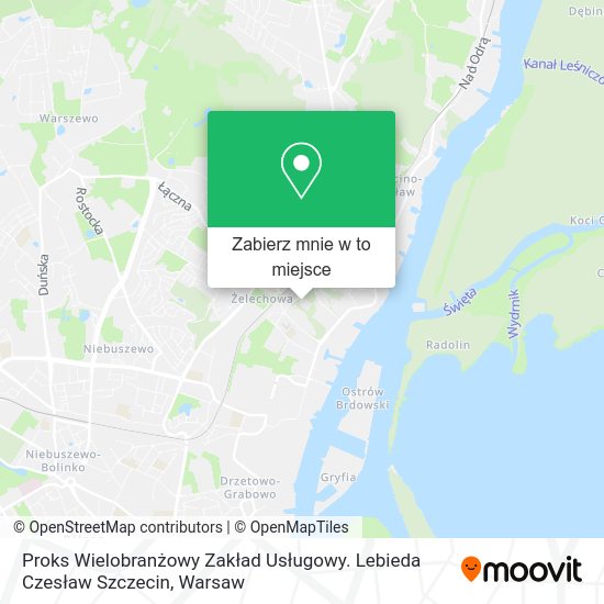 Mapa Proks Wielobranżowy Zakład Usługowy. Lebieda Czesław Szczecin