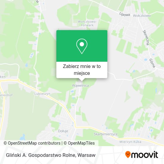 Mapa Gliński A. Gospodarstwo Rolne