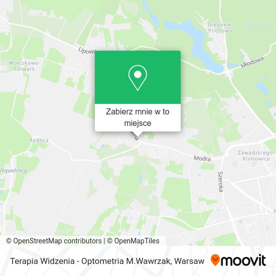 Mapa Terapia Widzenia - Optometria M.Wawrzak