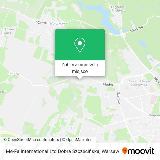 Mapa Me-Fa International Ltd Dobra Szczecińska