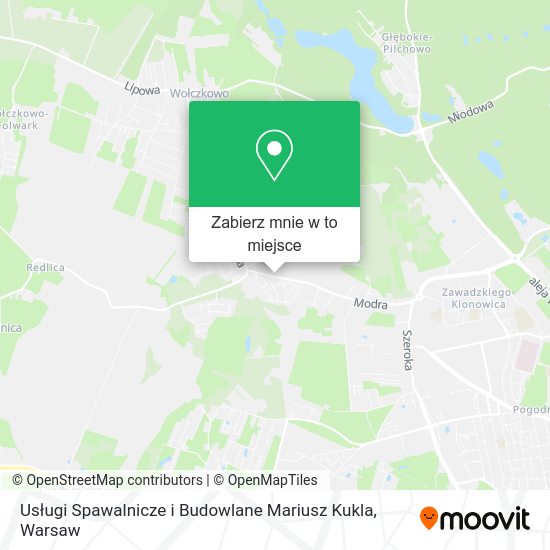 Mapa Usługi Spawalnicze i Budowlane Mariusz Kukla