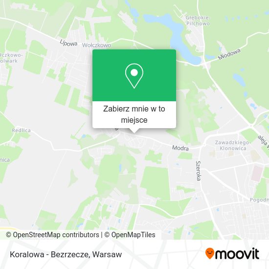 Mapa Koralowa - Bezrzecze