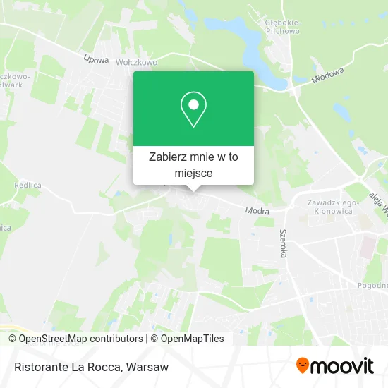Mapa Ristorante La Rocca