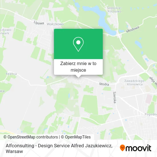 Mapa Alfconsulting - Design Service Alfred Jazukiewicz