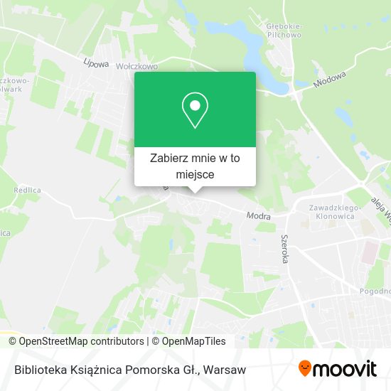 Mapa Biblioteka Książnica Pomorska Gł.