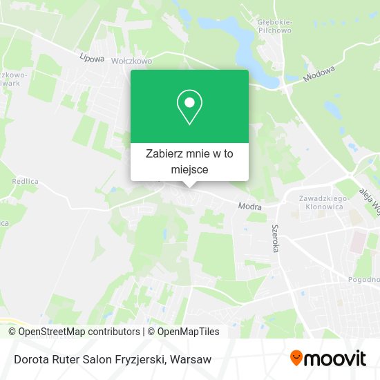 Mapa Dorota Ruter Salon Fryzjerski