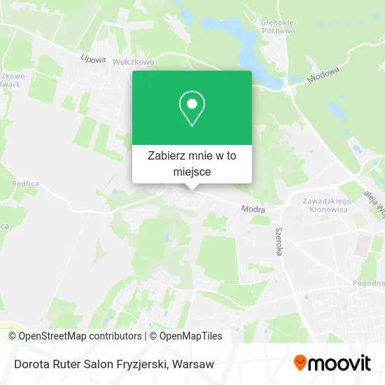 Mapa Dorota Ruter Salon Fryzjerski