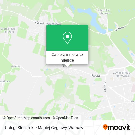 Mapa Usługi Ślusarskie Maciej Gęglawy