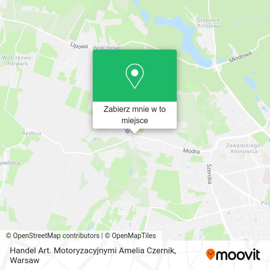 Mapa Handel Art. Motoryzacyjnymi Amelia Czernik