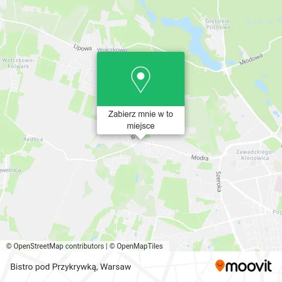 Mapa Bistro pod Przykrywką