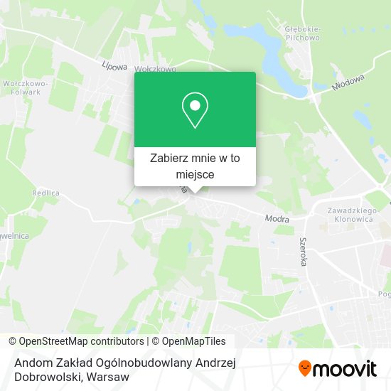 Mapa Andom Zakład Ogólnobudowlany Andrzej Dobrowolski